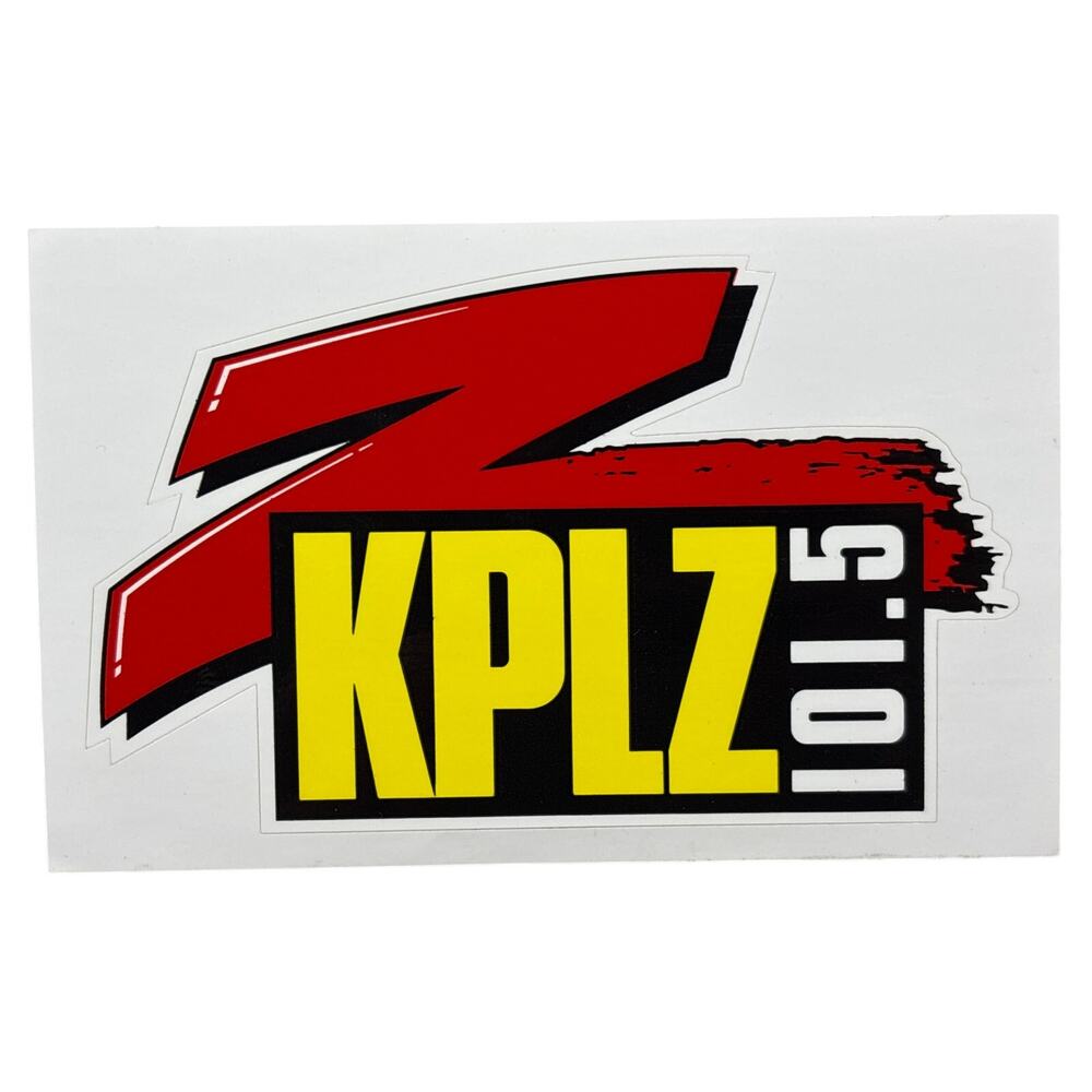 Vtg 90s Classic Rock KPLZ FM 101.5 Seattle PNW radio station sticker un-used